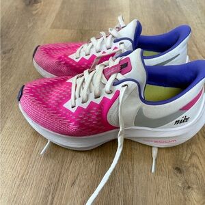 Nike Women's Hot Pink, Purple and White Zoom Running Shoes